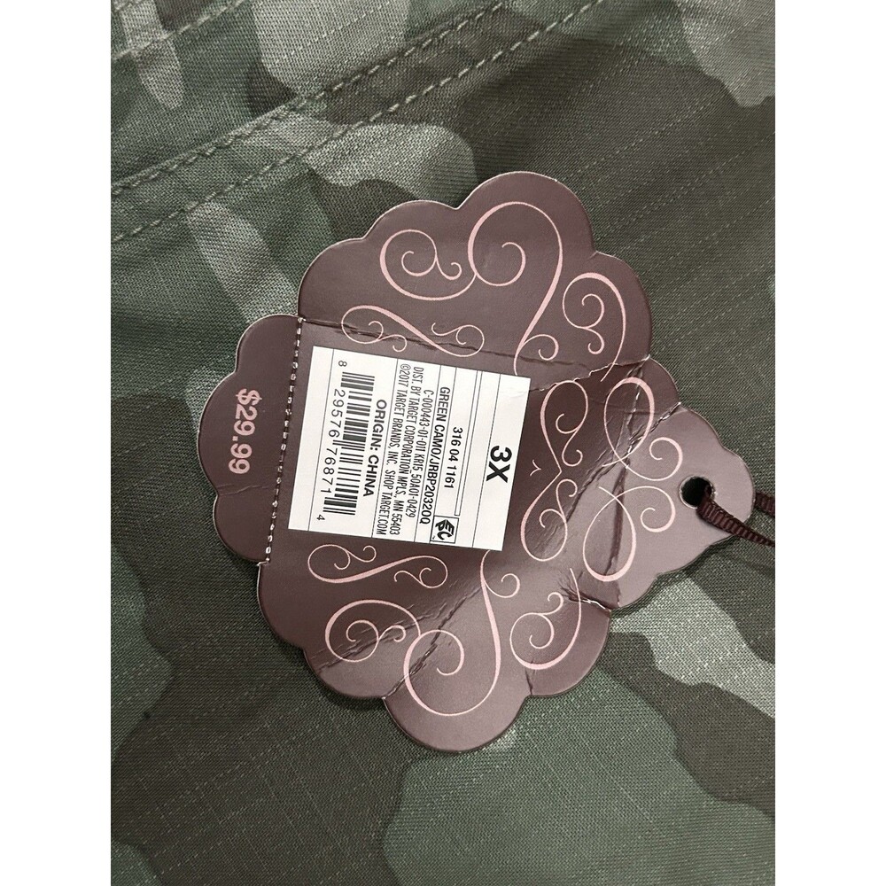 Knox Rose Women’s 3X Green Jogger Pullon Drawstring Camo Lyocell NWT $30 - Picture 7 of 10